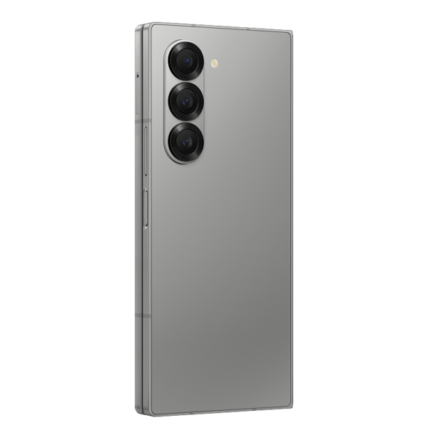 Samsung Z Fold 6 gris cerrado de dorso (formato celular)