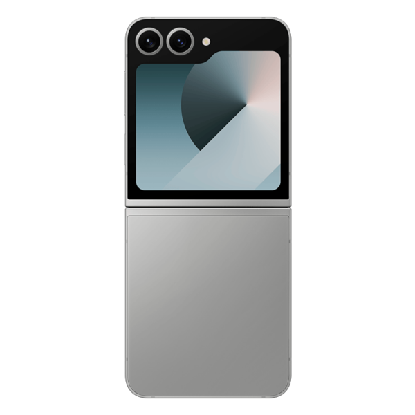 Samsung Z Flip 6 color negro, visto de dorso