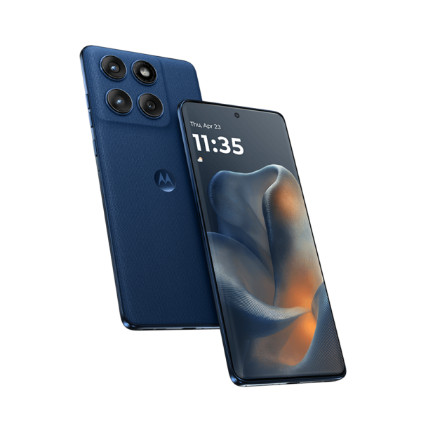 dos Motorola Edge 60 fusion, uno visto de frente o otro de dorso