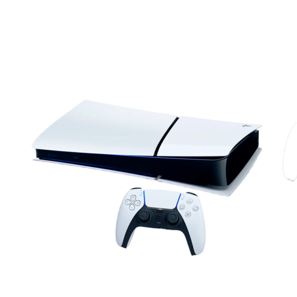 Playstation 5 más un control vista superior