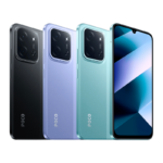 cuatro Poco C85, un Poco C85 negro, un Poco C85 violeta, un Poco C85 y un Poco C85 visto de frente.