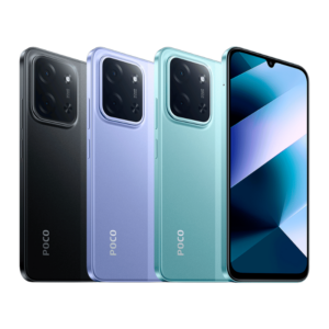 cuatro Poco C85, un Poco C85 negro, un Poco C85 violeta, un Poco C85 y un Poco C85 visto de frente.