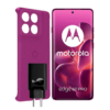Motorola Edge 60 Pro lila más cargador y funda