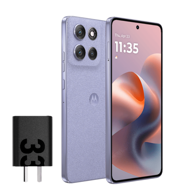 Motorola G86 lila más cargadpr